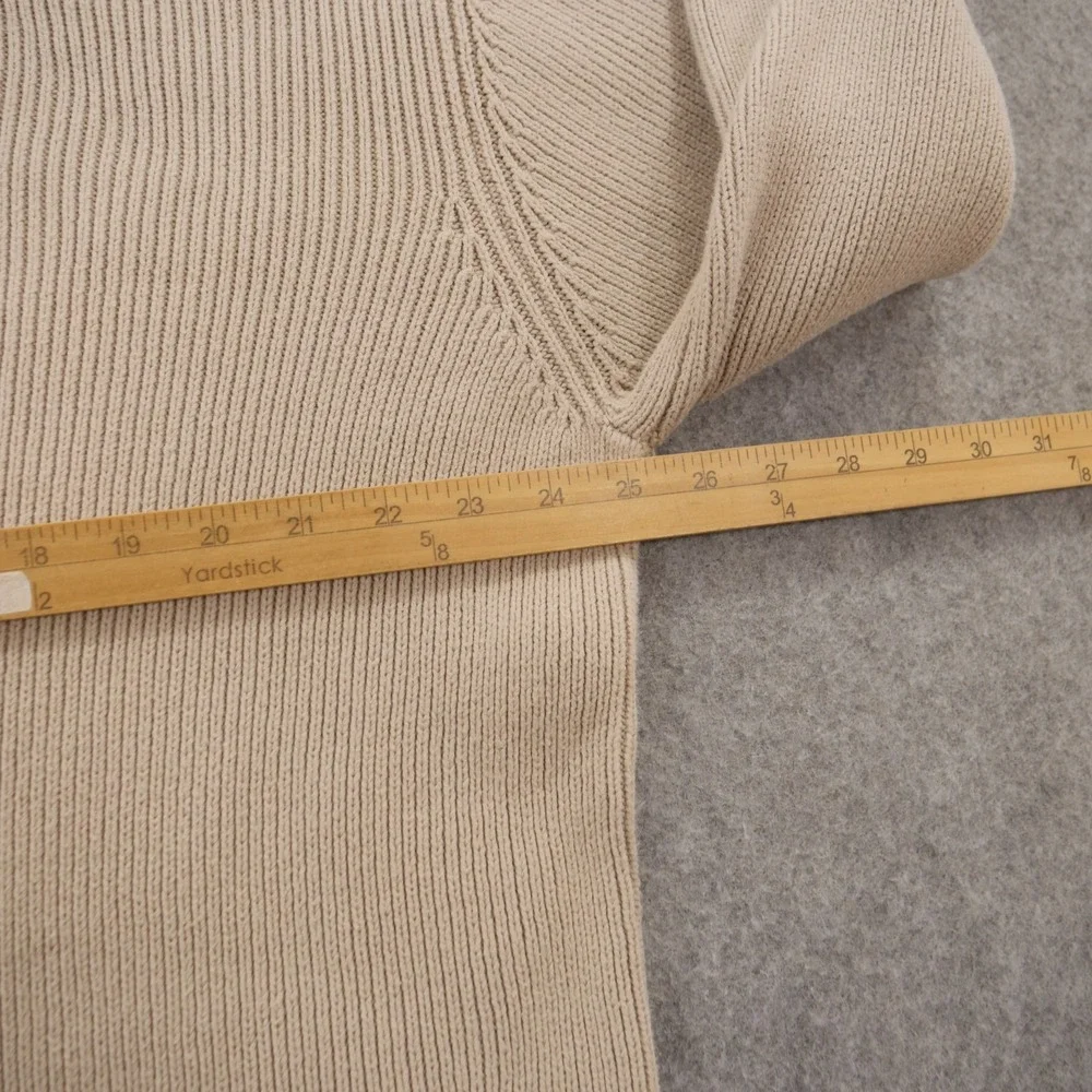Banana Republic Sweater Mens Extra Large Beige Mock Neck Knit Pullover